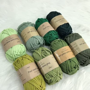 100g Knitting Yarn 100% Polyester Hand Knitting T-Shirt Yarn Crochet Carpet Storage Basket Yarn