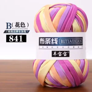 100g Per Roll of Hook Knitting Thick Yarn T shirt Yarn Bag with a Beautiful Patterned Roll Tape T shirt Yarn Bag