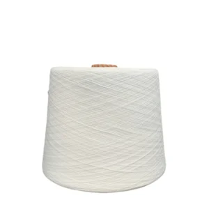 10S 100% Polyester Yarn Pure White Solid Polyester Knitting Yarn