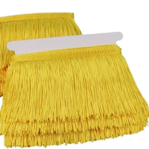10cm Silky Polyester Fabric Fringe Tassel Trim for Fashion Dress