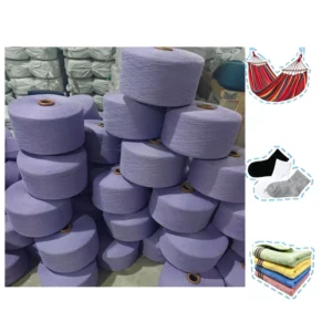 10s 12s Open End Recycled Knitting Cotton Polyester Blend TC Yarn OEM Custom Color Supplier for Vietnam Garment Maker