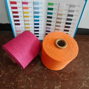 10s to 20s Pre-fiber Dyed Regenerated/Recycled Eco-friendly Open End Carded Textured Yarn Ne0.5s-30s Polyester Cotton Blended