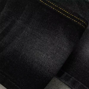 11.5 oz 99% Cotton 1% Spandex Stretch Denim Fabric Sulfur Black From China Guangdong Manufacturer Supplier
