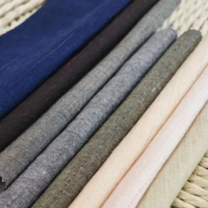110gsm Light Weight Fabric Breathable Yarn-dyed Drape Well 5% Cashmere 95% Cotton Fabrics for Summer Clothes