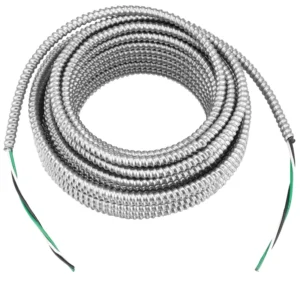 12 2 CUL Listed Mc Cable 1569 Metal Clad 600V Stranded Copper Conductor Aluminum Armor AC Male End Power Cable