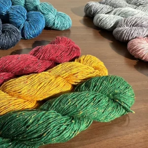12 Colors 100m 50g Dyed DIY 10% Silk 58% Cotton 32% Linen Blended Yarn Fancy Yarn for Knitting