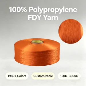 1200D Textile Weaving PP Multifilament Yarn 100% Polypropylene Yarn for Safety Belt