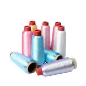 120g Thread Supplier Pure Gold and Pure Silver Reflective Embroidery Yarn Metallic Thread ST Type