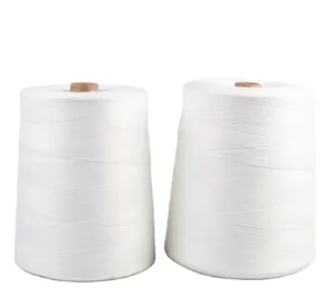 12s 4 20s 6 Raw White 100% Polyester Yarn High Strength Eco Friendly for Industrial Machine Sacks Woven Bag
