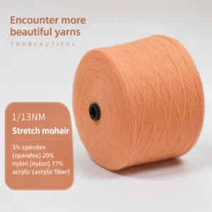 13 Strands Stretchy Mohair Acrylic Blended Yarn Skin Friendly Soft Nylon Fibers for Sweater Knitting China Manufacturer Direct