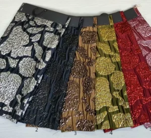 141gsm Custom Colors Double Faced Polyester Metallic Dobby Brocade Fabric Lightweight Make-To-Order Modern Style
