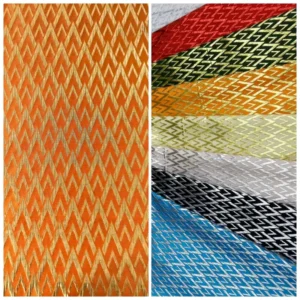 141gsm Double Faced 100% Polyester Satin Jacquard Fabric 54-55 Inch Wide Shiny Customized Brocade Cloth