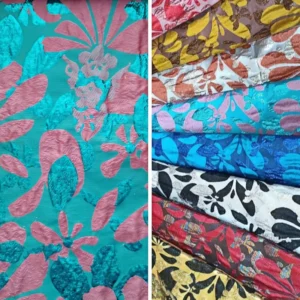 142gsm Metallic Floral Jacquard Woven Brocade Fabric Lightweight Lady Dress Yarn Dyed Pattern for Boys Girls Clothing Bag Use