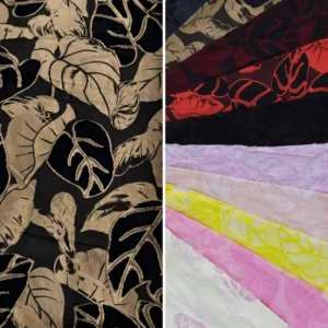 147gsm Custom Yarn Dyed Polyamide Viscose Big Pattern Jacquard Woven Clothing Fabric Manufacturer