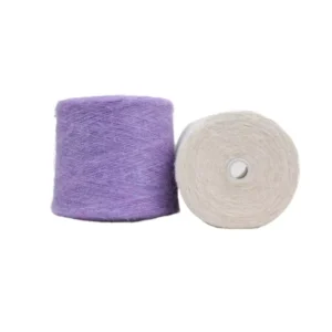 14NM/1 Warm Recycled Polyester Multi Color Wool Brushed Yarn for Sweater