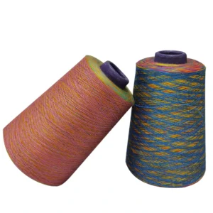150D 144F Fancy Rainbow Yarn Polyester Space Dyed Yarn for Circle Knitting Machine