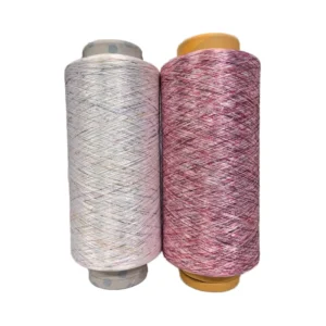 150D 144F Space Dyed Polyester Yarn Twisted Fancy Melange Yarn for Circular Knitting