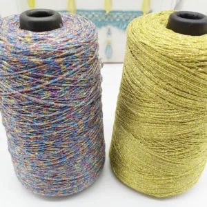 150D 2 Big Cone Twist Embroidery Thread Polyester Sewing Metallic Twisted Yarn Dyed Crochet Colors for Cross Stitch Knitting
