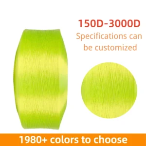 150D-3000D Colored Polypropylene Filament for Luggage Binding Straps with 100% Polypropylene Yarn