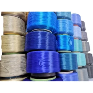 150D 300D Low-shrinkage Polyester FDY Yarn for Knitting Webbing, Bag Yarn, Dope Dyed, Recycled Polyester Yarn