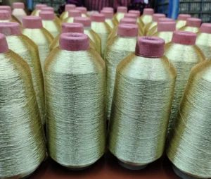 150D Embroidery Polyester Metallic Yarn Silver Golden Various Colors Metallic Yarn for Garments