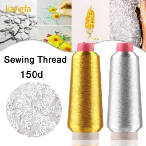 150D Metallic Threads for Embroidery Metallic Sewing Thread Metallic Yarn for Embroidery Wire