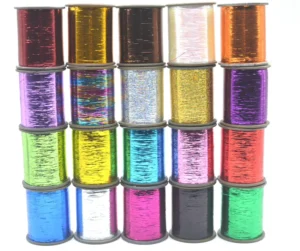 150g Pearl Laser Rainbow Sparkle Metallic Yarn Metallic Thread M Type