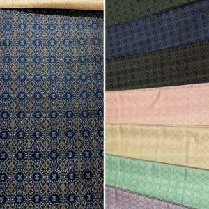 151gsm Double Faced Polyester Yarn Dyed Jacquard Fabric Men’s Coat Jacket Material