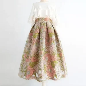 158gsm Brocade Woven Yarn Dyed Wedding Party Dress Fabric Polyester Metallic Organza Jacquard for Girls and Bags