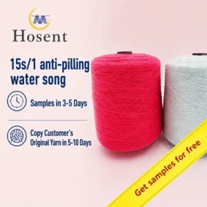 15s 1 Anti Pilling Ice Yarn Acrylic Blended Yarn Ring Spun Technology Cool Crisp Hand Feel Bead Yarn Knit Yarn for Yarn