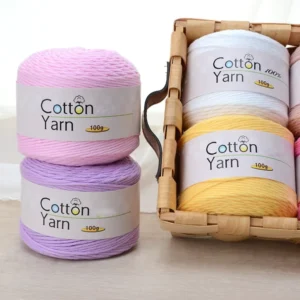 16ply 100g Soft Crochet Yarn 100% Cotton Yarn for Knitting Crafting