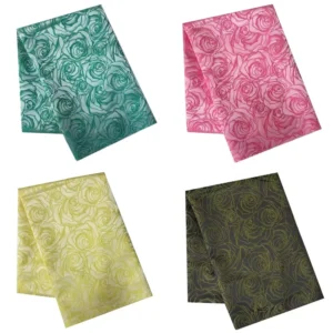 175gsm Polyester Floral Evening Dress Textile Yarn-dyed Jacquard Fabrics