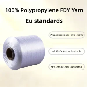 1800D FDY Multifilament Raw Polypropylene Yarn EU Standard for Hand Knitting Binding Rope & Strapping Tape
