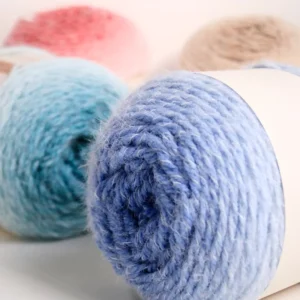 180g Soft and Skin Friendly 80% Acrylic 20% Nylon Blended Hand Knitting Yarn for Blanket Scarf Sweater