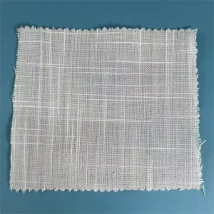 185gsm Polyester Spun Slub Lightweight Flame Retardant Synthetic Linen Fabric for Sheer Curtain Shirt Dress Home Decor