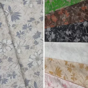 187gsm French Metallic Brocade Jacquard Fabric for Women Apparel