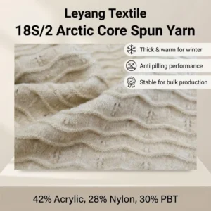 18S 2 Arctic Core Blended Yarn Warm Anti Pilling Winter Sweaters Durable Knitting