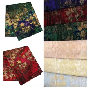 198gsm Custom Color 62 63 Inch Width Jacquard for Women Wedding Party Dresses Sewing Popular in 100% Polyester Brocade Fabric