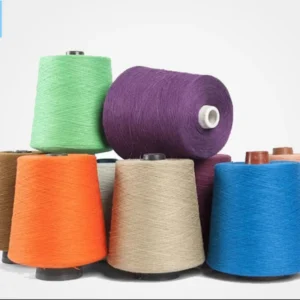 48NM/2 Premium Dyed High Elastic Viscose Blended Yarn Suitable High Speed Knitting Custom Color Available
