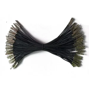 19cm Round Elastic Cord with Dual Metal Barbs 2mm Diameter Stretch String for A4 Menu Covers and Custom Binding