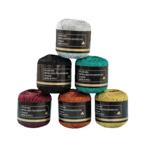 1Roll 2mm Metallic Gold Silver Thread Glitter Round Yarn for DIY Christmas Decoration Bag Hat Braiding Hand Craft Supplies