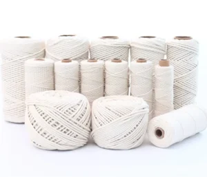1mm 2mm 3mm 4mm 5mm 8mm 10mm Nature Color 100% Cotton Macrame Cord