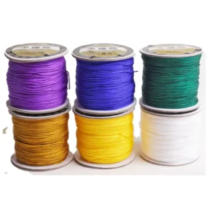 1mm 80meters China Yarn DIY Accessories Bracelet Necklace Pacifier Clips Strong Nylon Satin Silk Crochet Braided