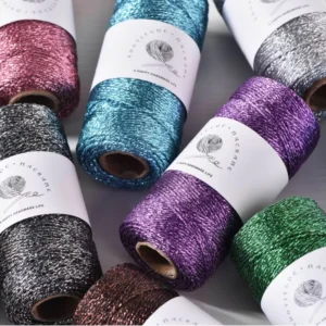 1mm Gold Wire 100 Meters Hand Braided Bleached Rope Eco Friendly Christmas Decorative Cord Gift Packaging Thread DIY Jewelry