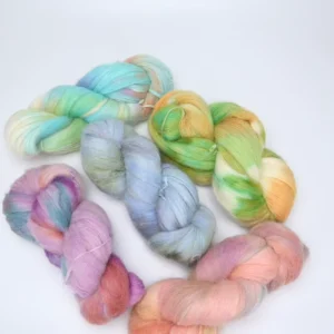 1ply 6 Color 30% Wool 30% Mohair 40% Nylon Blended Yarn DIY Fancy Napped Yarn 270g Ball