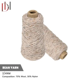 2/4NM 87% Polyester 10% Metal Fiber 3% Wool Dyed Double Twist Scarves Hats Sweaters Clothing Weaving Fancy Yarn Factory