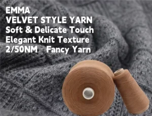 2 50NM Acrylic Blended Fancy Yarn Dyed Ring Spun Soft Anti Pilling Bulk Luxury Touch Knitwear Sweater