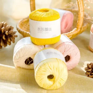 2 Strand Many Colors 100% Cotton Yarns Crochet Yarns Hand Knitting Yarn for DIY Sewing