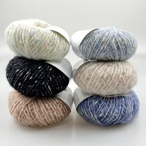 2.2Nm Thicker Hand Knitting Wool Yarn 100g 250m Cotton Blend Yarn for Warming Sweater Small Piece Thread People love Knit