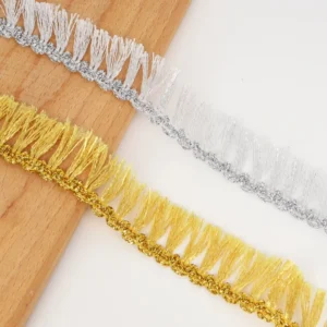 2.2cm 5.5cm Eco Friendly DIY Cloth Gold Silver Embroidered Sequins Lace Trim Geometric Pattern for Fashion Sexy Garments